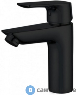 картинка Смеситель Aquanet AF330-10B Static для умывальника, чёрный матовый (261820)