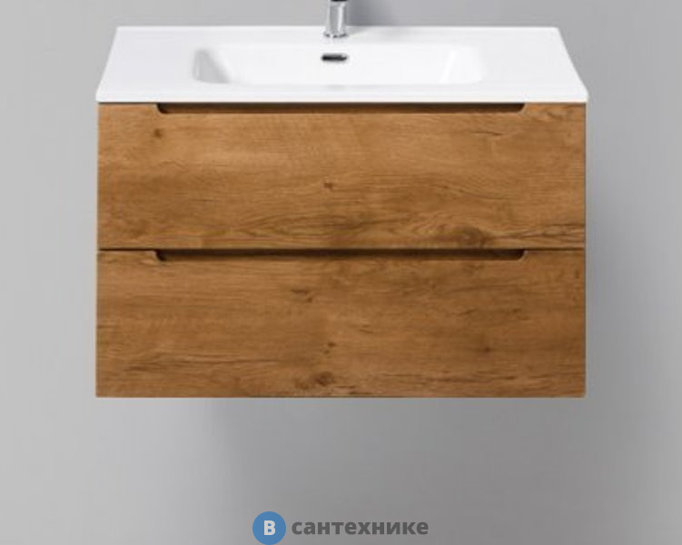 Тумба BelBagno ETNA 80 со столешницей и накладной раковиной подвесная, etna80rn-kepmco-1338-set