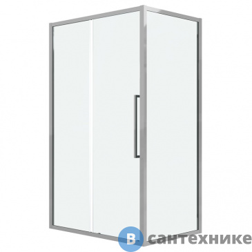 картинка Душевое ограждение Grossman Cosmo 120.K33.02.1180.10.00 (110*80*195) хром, стекло прозрачное, без поддона