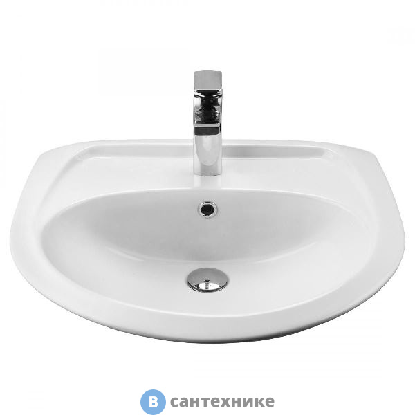 Раковина Santek БРИЗ 60 1WH110466 с отверстием для смеситель /60,5х49,5/ (белый)