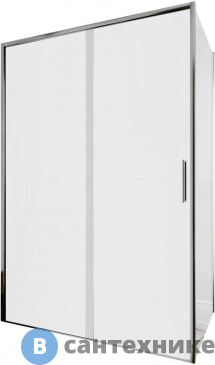 картинка Душевой уголок Aquanet Pleasure Evo 130x90 AE65-130x90-CT без поддона, профиль хром, прозрачное стекло (324122)