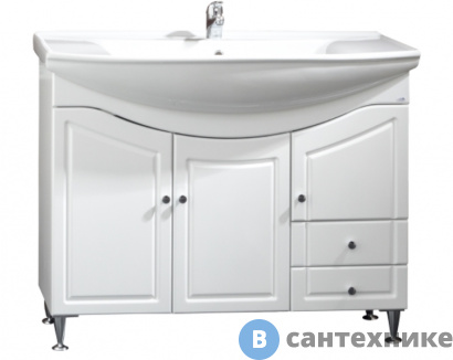 картинка Тумба под раковину М-Классик Петра 100 КН (Стиль 1050) (6673mkt)