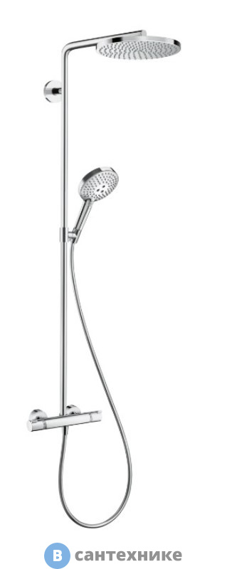 Душевая стойка Hansgrohe 27633000 RD Select S 240 1j PowderR