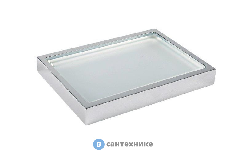 Мыльница Cezares PRIZMA-SODP-03/24 настольная, стекло матовое, золото