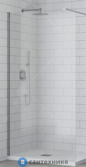 Перегородка для душа RGW WA-001 хром/прозрачное(Easy)/10 мм 100*195 (351000110-11)