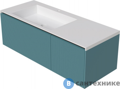 картинка Тумба с раковиной Belinza Vision 120 ледяная синева (572961)