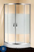 Душевой уголок Primo 201 белые полосы (900*900*1960)