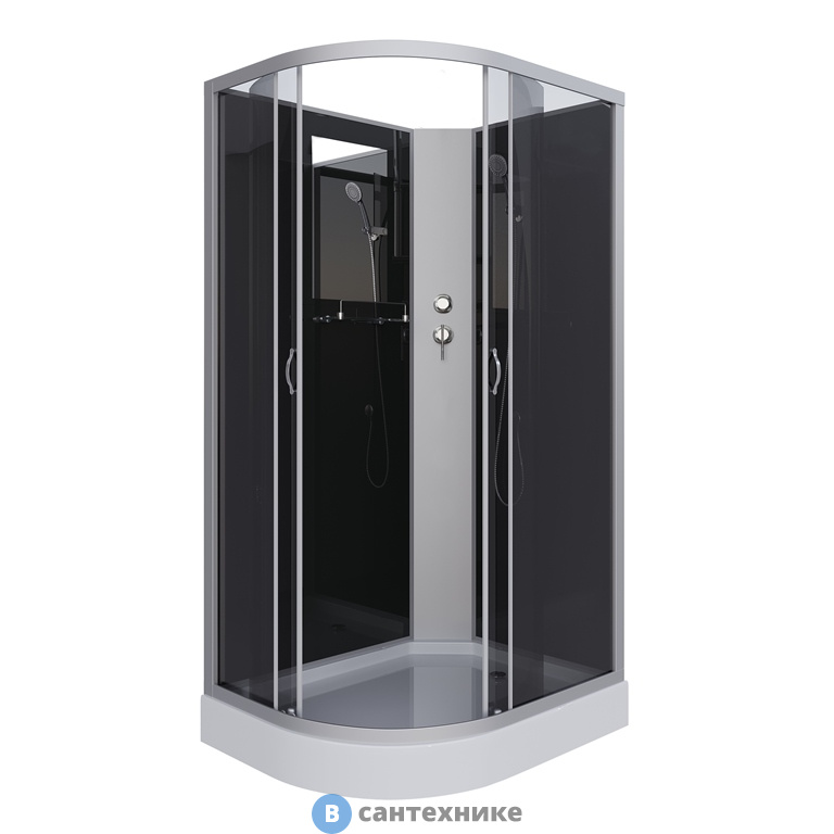 Душевая кабина Niagara NG-3512-14RBK (1200х800х2150) низкий поддон, стекло тонированное