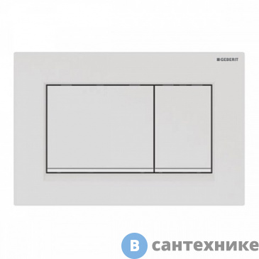 картинка Клавиша смыва Geberit 115.883.01.1 SIGMA30 (белый матовый лак)