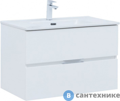 картинка Тумба под раковину Aquanet Алвита new 80 белый матовый (277514)