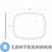 картинка Зеркало Cezares со встроенной подсветкой и датчиком движения CZR-SPC-MOLVENO-1000-800-MOV, 12V, 220-240V, 1000x800x30
