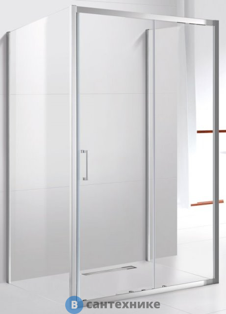 Душевой уголок Cezares MOLVENO-AH-12-150/80-C-Cr-IV (1500x800)x1950, без поддона