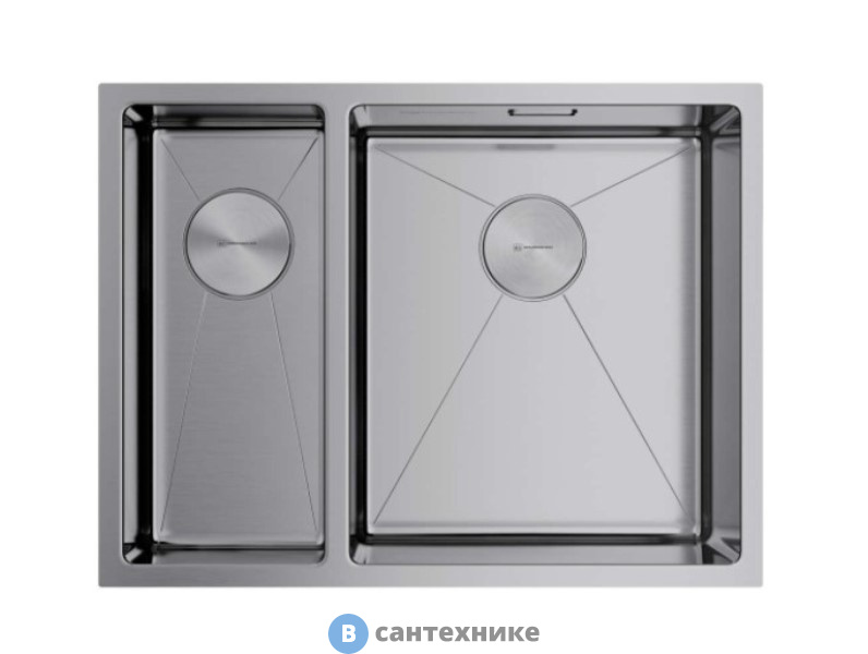 Кухонная мойка OMOIKIRI Taki 58-2-U/IF-IN-R нержавеющая сталь (4993767)
