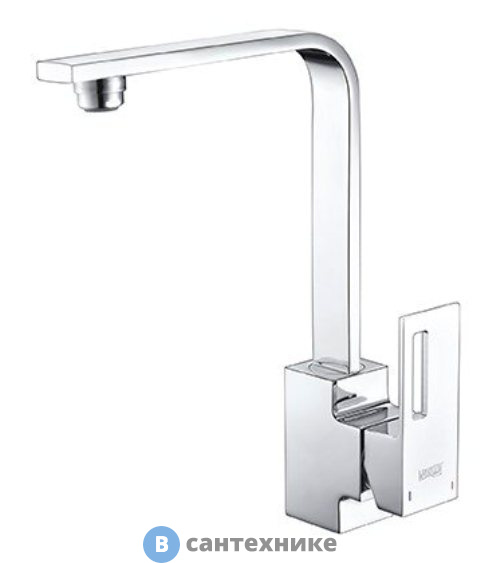 Смеситель WasserKRAFT Alme 1507 для кухни латунь, хромоникелевое покрытие