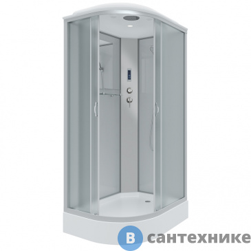 картинка Душевая кабина Niagara NG-3312-14RP (1200х800х2150) низкий поддон, стекло матовое