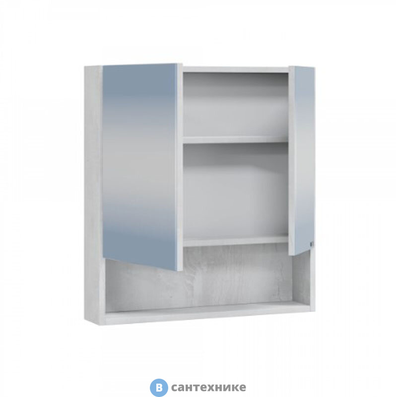 Зеркальный шкаф СанТа Мира 60 светлый НП (700403)