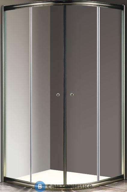 Душевой уголок Cezares GIUBILEO-R-2-90-SCORREVOLE-C-Br (900x900x1950) без поддона
