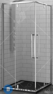 картинка Душевой уголок RGW SV-33 80*80*200 квадрат/хром/прозрачное/6 мм (06323388-11) без поддона