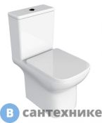 Унитаз с бачком AZARIO Alba AZ-8323 безободковый, с арматурой , сиденье микр. 620*405*805 мм