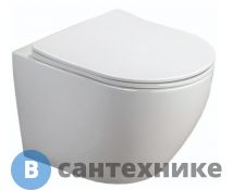 Унитаз подвесной AZARIO Grado AZ-0046 SP безободковый, с сидением микролифт 490*370*360