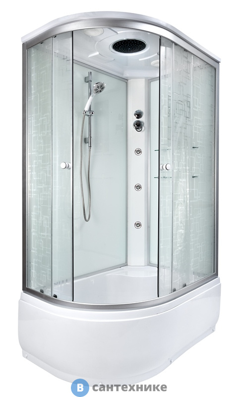 Душевая кабина Deto ЕМ4512 R с гидромассажем (1200*800*2200)