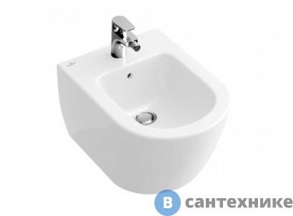 картинка Биде подвесной Villeroy & Boch Subway 2.0 54000001 альпийский белый
