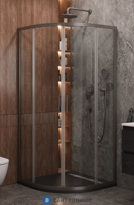 Душевой уголок CEZARES MOLVENO-R-2-90-C-GM-IV без поддона