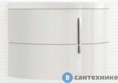 картинка Тумба с раковиной Ideagroup L4C2115 Bianco Lucido (BC110) подвесная, с керамической раковиной 110 см.