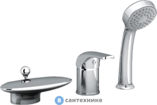 Смеситель Ravak RS 025.00 врезной каскадный для ванн (X07P003)