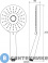 картинка Лейка для душа Ravak Flat XXL 961.00 3 функции диаметр 140 мм (X07P344)