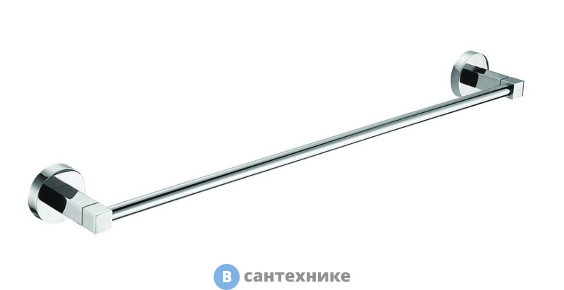 Полотенцедержатель AZARIO NESSY трубчатый одинарный 60 см, хром (AZ-73101)