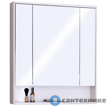 картинка Зеркальный шкаф Акватон Рико 80 Белый/Ясень фабрик (1A215302RIB90)
