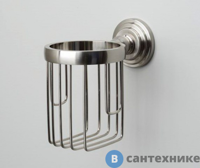 картинка Держатель WasserKRAFT Ammer K-7045 освежителя металл, покрытие "матовый хром"