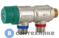 Термостатический регулятор Presto 29007 со встроенной блокировкой, подвод 3/4