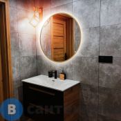 Зеркало ABBER Mond AG6204SCG-0.77 с подсветкой, бесконтактный выключатель, диммер, золото