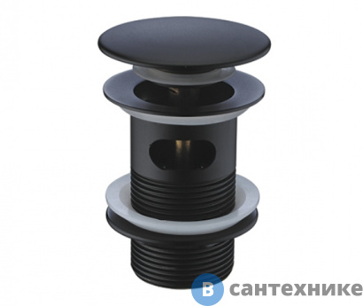 картинка Донный клапан WasserKRAFT A080 Push-up латунь, покрытие Soft-touch