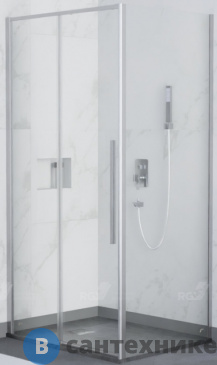 картинка Душевой уголок RGW SV-42 (SV-12 + Z-050-2) хром/Прозрачное/6 мм 150* 80*195 (32324258-011), без поддона