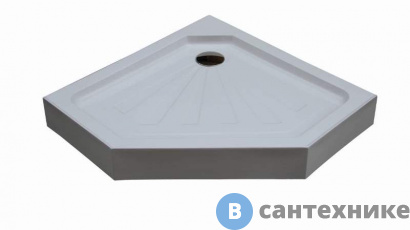 картинка Душевой поддон Cerutti P101 (100*100*15) пентагональный, без сифона