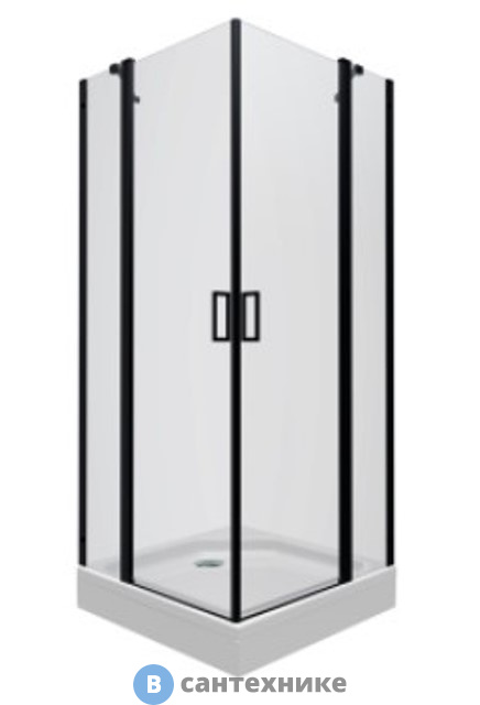 Душевой уголок Тритон Тау-Блэк, 90х90, квад. подд (DK285)