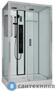картинка Душевая кабина Niagara NG-6012GQR black (1200х800х2100)