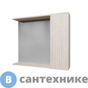 Шкаф-зеркало Grossman ЮНИТ-80 см, универсал. кадена лайт (2080112)