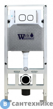 картинка Инсталляция WELTWASSER WW AMBERG 506 ST CR для унитаза, хром клавиша