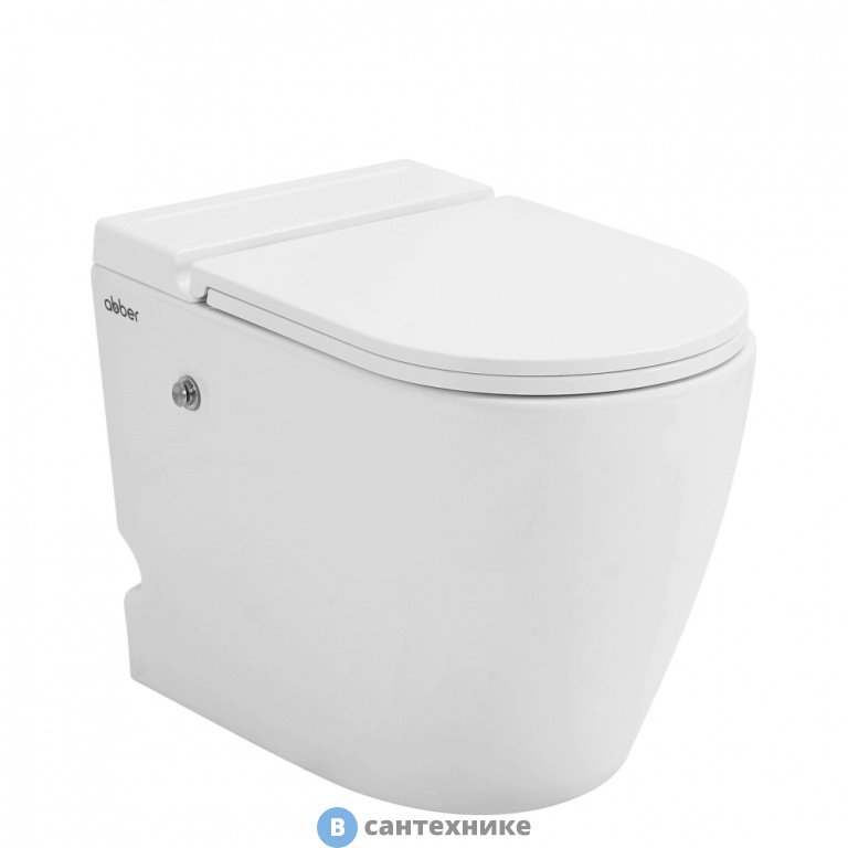 Унитаз приставной ABBER Bequem AC1115P белый с импульсным смывом