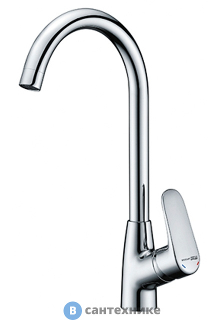 Смеситель WasserKRAFT Vils 5607 для кухни с поворотным изливом латунь, хромоникелевое покрытие