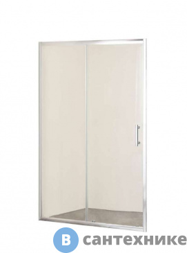 картинка Душевая дверь Taliente TA-110-1CP, прозр. стекло 6 мм, хром профиль 110*195 см