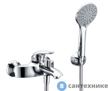 картинка Смеситель WasserKRAFT Rossel 2801 для ванны с коротким изливом латунь, хромоникелевое покрытие