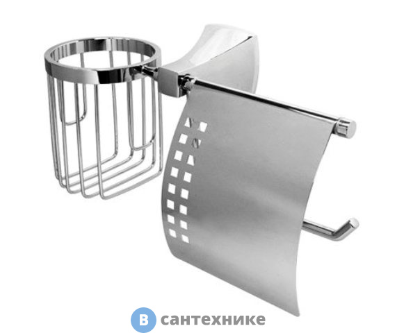 Держатель туалетной бумаги WasserKRAFT Wern K-2559 и освежителя металл, хромоникелевое покрытие