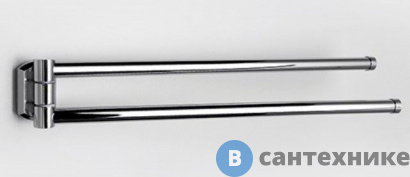 картинка Держатель полотенец WasserKRAFT Oder K-3031 рога металл, хромоникелевое покрытие