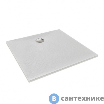 картинка Душевой поддон Jacob Delafon Tolbiac E6D327RU-WPM из искуственного камня 90х90 белый, без ножек и сифона