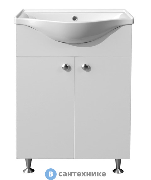 Тумба Loranto Моника New 65 (660*830*450) с раковиной (арт. 7065) Basic 65 (CS00071367)